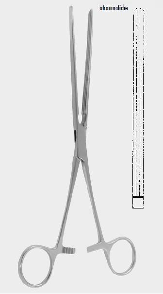 Затискач КОХЕР (KOCHER), атравматичний, 22 см (cm), прямий атравматичний. Бренд: Zepf (Зепф).